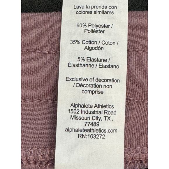 New ~ ALPHALETE  ~  Essential Core Knit Shorts Size L FALL LOUNGEWEAR - Picture 4 of 4